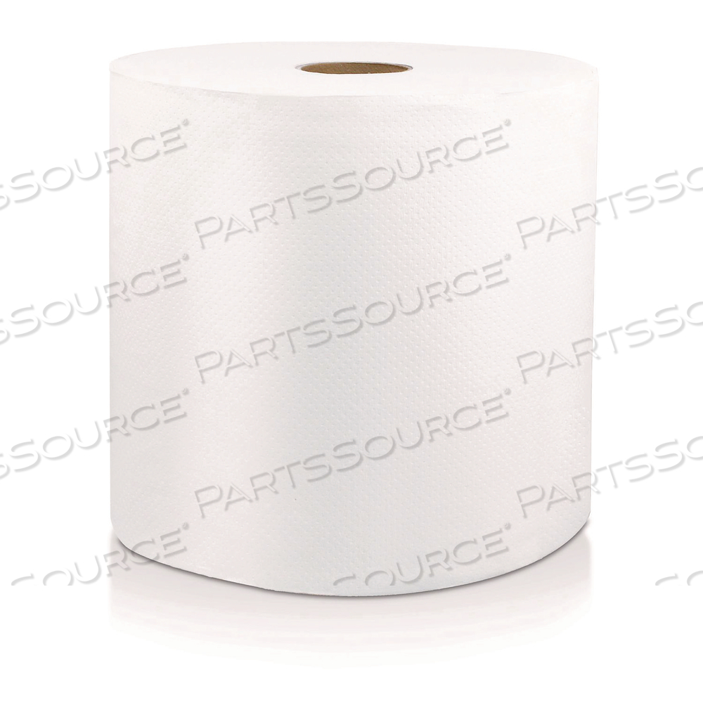 HARD WOUND ROLL TOWEL, 1-PLY, 8" X 800 FT, WHITE by Livi