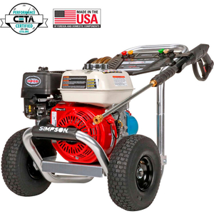SIMPSON ALUMINUM 3400PSI 196CC 2.5GPM GAS PRESSURE WASHER W/ HONDA GX200 ENGINE & CAT PUMP by FNA Group Inc. SIMPSON ALUMINUM 3400PSI 196CC 2.5GPM GAS PRESSURE WASHER W/ HONDA GX200 ENGINE & CAT PUMP by FNA Group Inc.