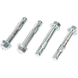 HEX NUT SLEEVE ANCHOR CONCRETE MOUNTING KIT - 3/4" X 4-1/4" - STEEL - ZINC PLATED - PKG OF 4 by Global Industrial Equipment HEX NUT SLEEVE ANCHOR CONCRETE MOUNTING KIT - 3/4" X 4-1/4" - STEEL - ZINC PLATED - PKG OF 4 by Global Industrial Equipment
