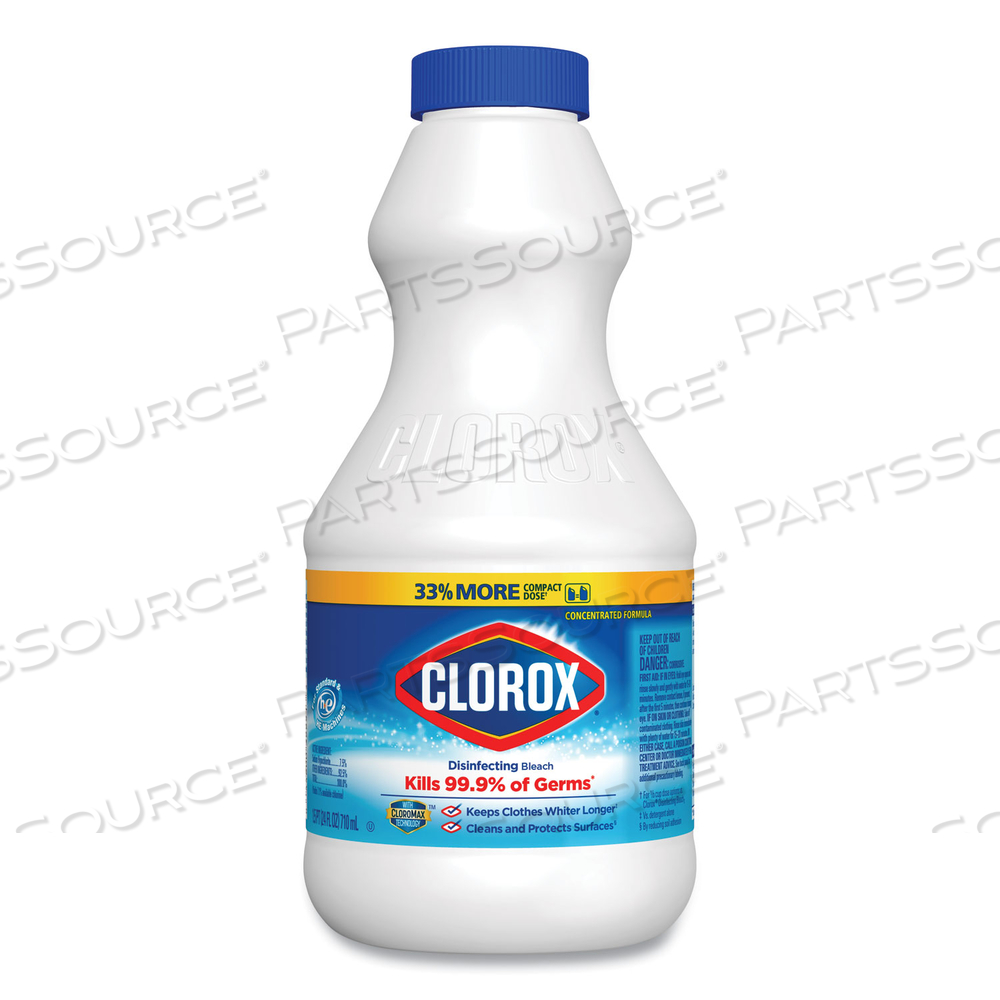 REGULAR BLEACH WITH CLOROMAX TECHNOLOGY, 24 OZ BOTTLE by Clorox REGULAR BLEACH WITH CLOROMAX TECHNOLOGY, 24 OZ BOTTLE by Clorox