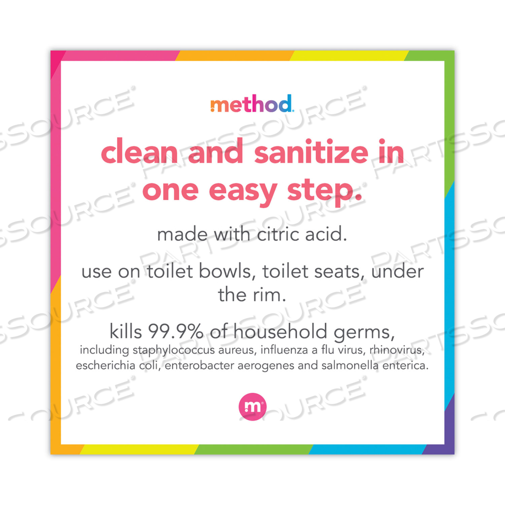 ANTIBACTERIAL TOILET CLEANER, SPEARMINT, 24 OZ BOTTLE by Method ANTIBACTERIAL TOILET CLEANER, SPEARMINT, 24 OZ BOTTLE by Method