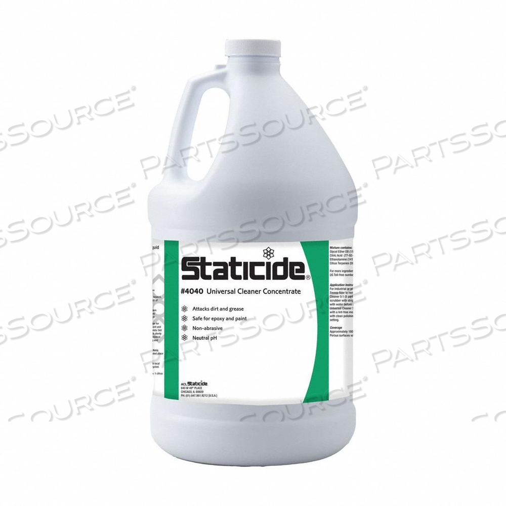 FLOOR CLEANER 1 GAL UNSCENTED by ACL Staticide
