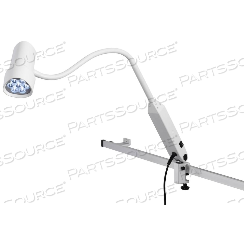 EXAMINATION GOOSENECK LUMINAIRE WITH RAIL MOUNT by Waldmann USA