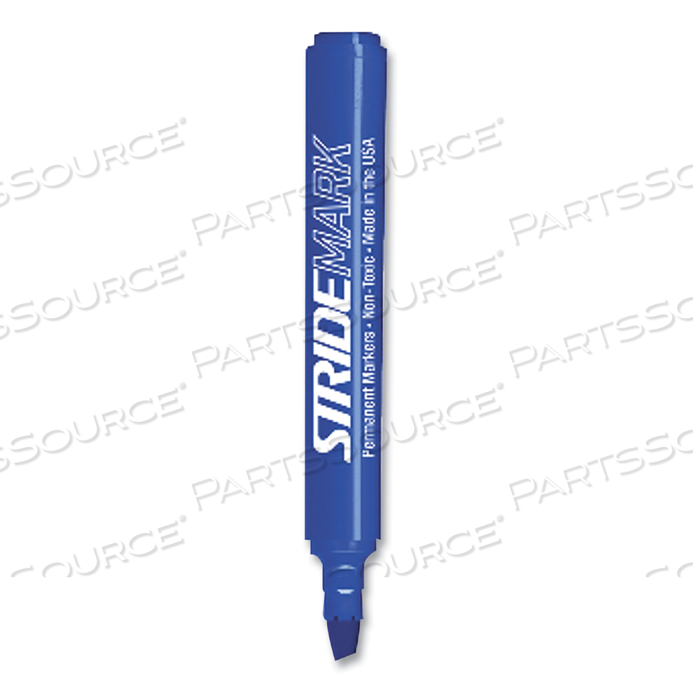STRIDEMARK TANK PERMANENT MARKER, BROAD CHISEL TIP, BLUE by Stride