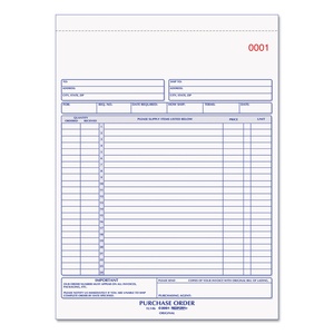 PURCHASE ORDER BOOK, 17 LINES, TWO-PART CARBONLESS, 8.5 X 11, 50 FORMS TOTAL by Rediform PURCHASE ORDER BOOK, 17 LINES, TWO-PART CARBONLESS, 8.5 X 11, 50 FORMS TOTAL by Rediform