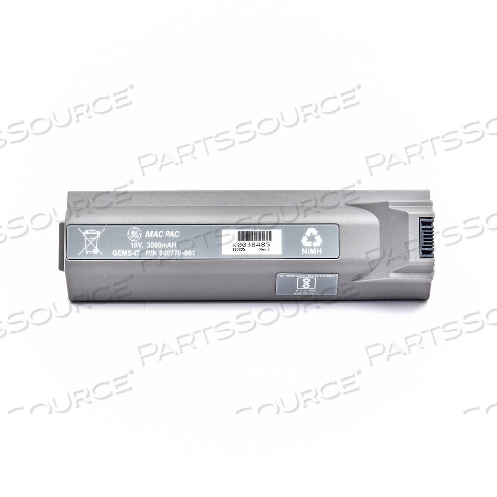 BATTERY PACK, RECHARGEABLE, NICKEL METAL HYDRIDE, 3.8 AH, 18 V BATTERY PACK, RECHARGEABLE, NICKEL METAL HYDRIDE, 3.8 AH, 18 V