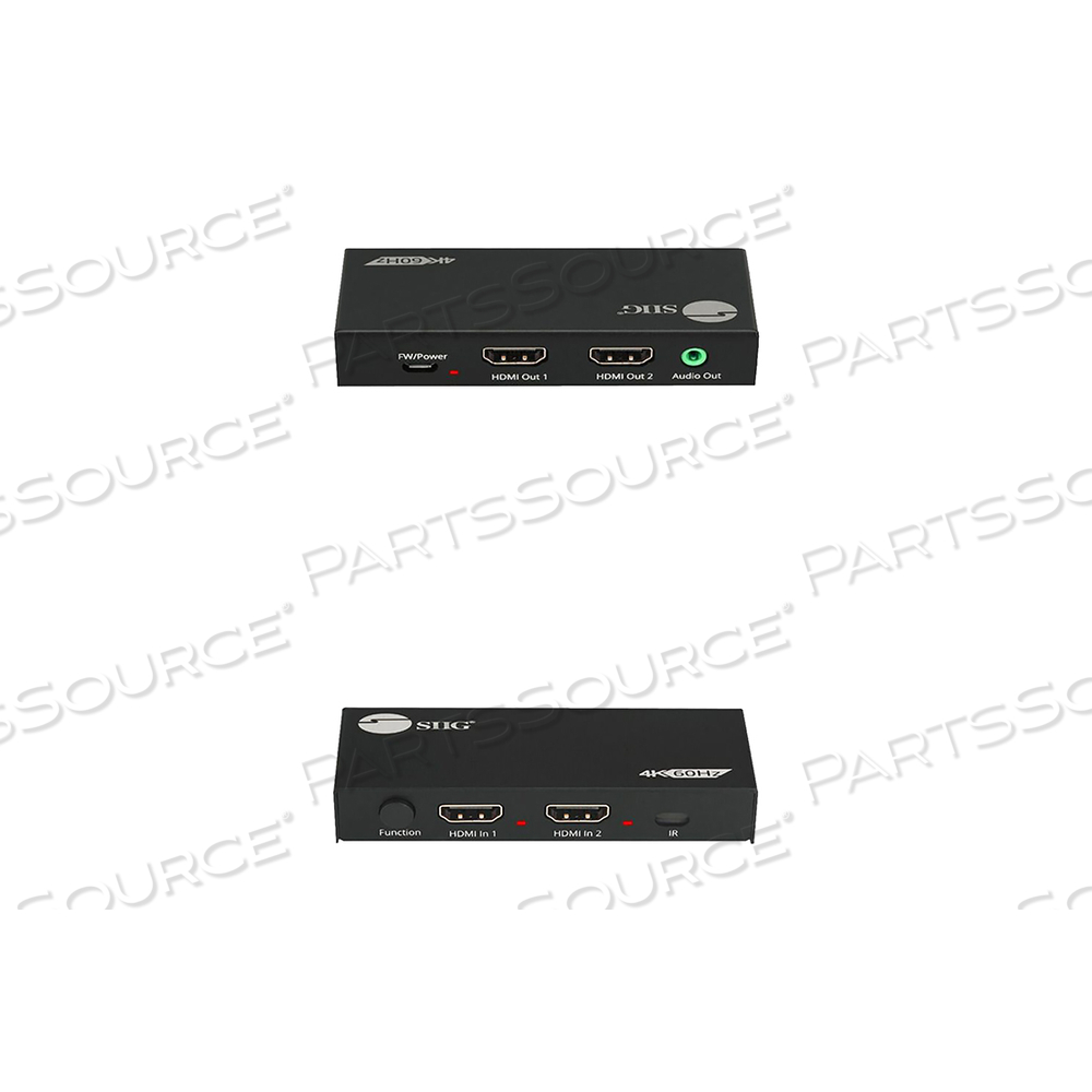 SIIG 2 PORT HDMI 4K HDR SPLITTER / SWITCHER, VIDEO/AUDIO SPLITTER/SWITCH, 2 PORTS by SIIG, Inc.