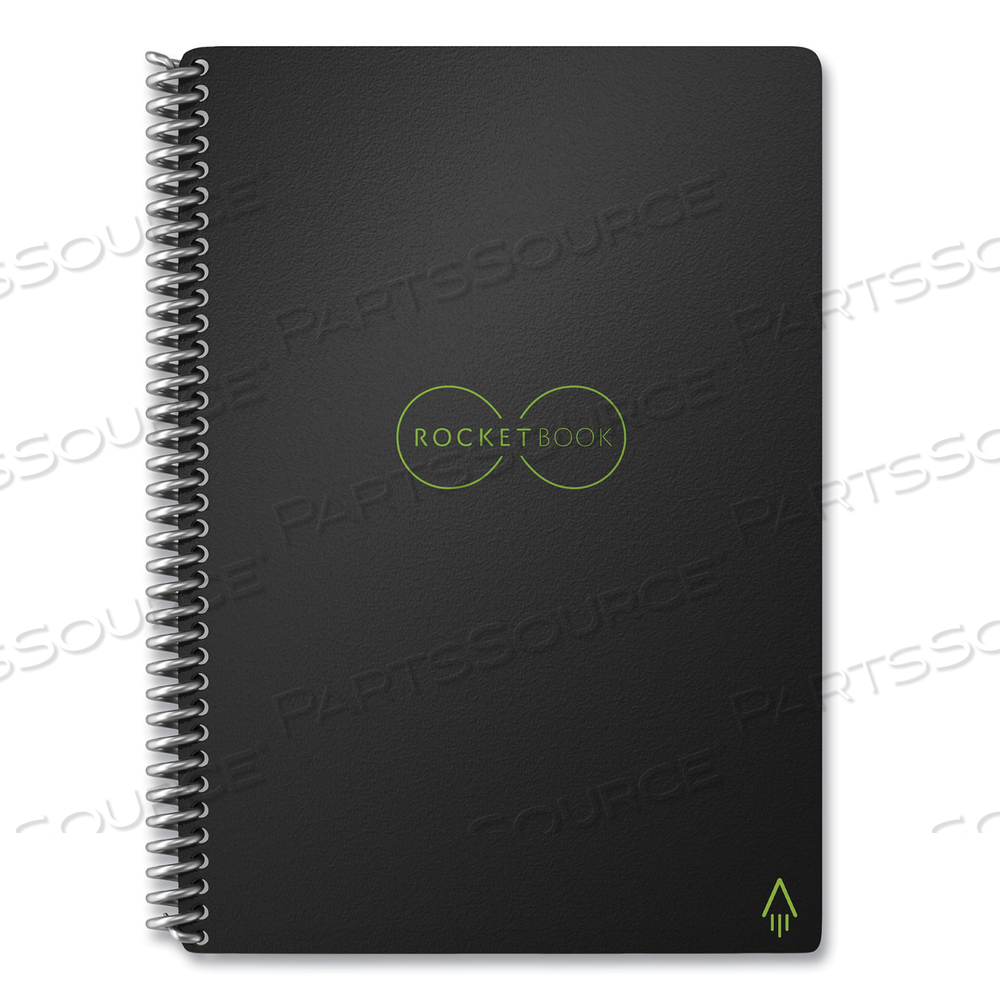 CORE SMART NOTEBOOK, DOTTED RULE, BLACK COVER, 8.8 X 6, 18 SHEETS by Rocketbook