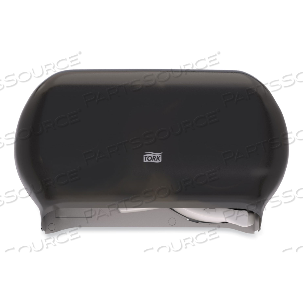 TWIN STANDARD ROLL BATH TISSUE DISPENSER, 12.75 X 5.57 X 8.25, SMOKE by Tork
