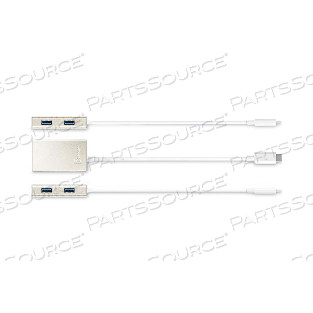 USB-C HUB, 4 PORTS, SILVER by j5create