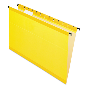 SUREHOOK HANGING FOLDERS, LEGAL SIZE, 1/5-CUT TABS, YELLOW by Esselte Pendaflex Corp. SUREHOOK HANGING FOLDERS, LEGAL SIZE, 1/5-CUT TABS, YELLOW by Esselte Pendaflex Corp.