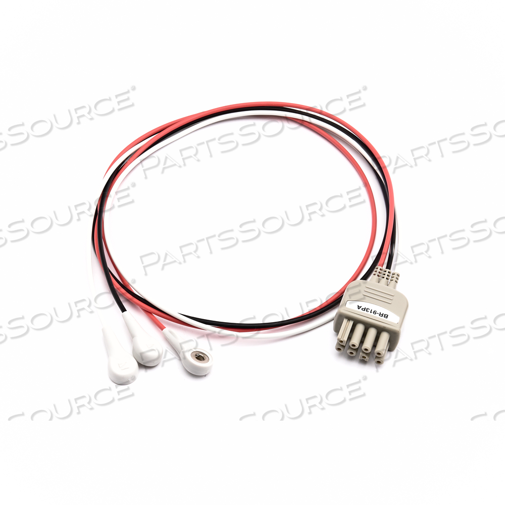3 LEAD TWIN PIN ECG CABLE 