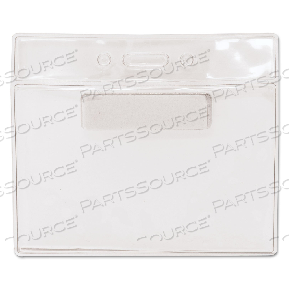 MAGNETIC-STYLE NAME BADGE KITS, HORIZONTAL, CLEAR 4.5" X 3.25" HOLDER, 4.13" X 3" INSERT by Advantus