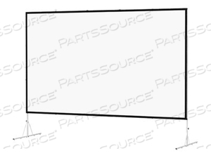 DA-LITE FAST-FOLD DELUXE SCREEN SYSTEM HDTV FORMAT, PROJECTION SCREEN WITH HEAVY DUTY LEGS, 188" (188.2 IN) by DA-Lite