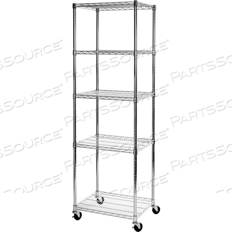 STEELWIRE SHELV ULTRADURABLE 5-TIER NSF by Seville Classics STEELWIRE SHELV ULTRADURABLE 5-TIER NSF by Seville Classics