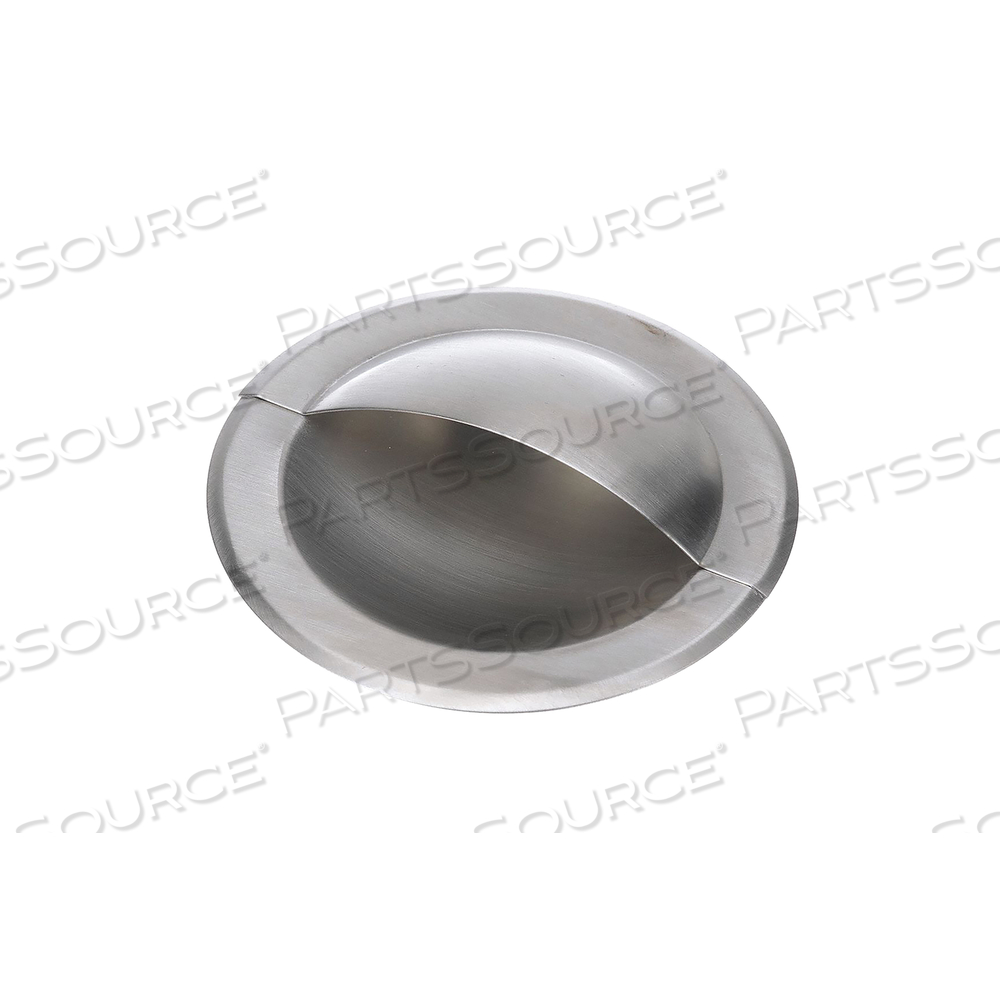 DRAWER PULL STAINLSS STEEL ROUND RECSSED by Component Hardware