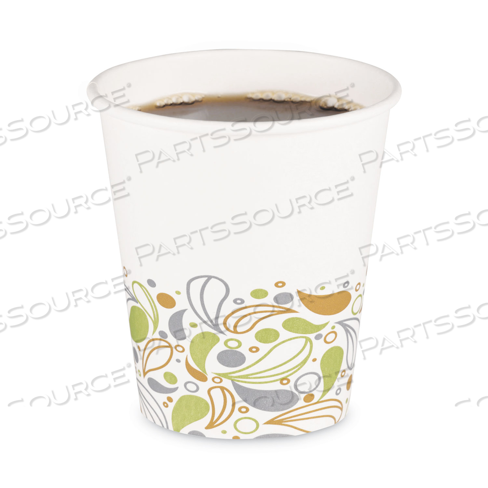 DEERFIELD PRINTED PAPER HOT CUPS, 10 OZ, 50 CUPS/SLEEVE by Boardwalk