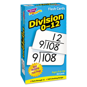 SKILL DRILL FLASH CARDS, DIVISION, 3 X 6, BLACK AND WHITE, 91/PACK by Trend