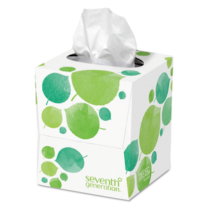 100% RECYCLED FACIAL TISSUE, 2-PLY, WHITE, 85 SHEETS/BOX by Seventh Generation 100% RECYCLED FACIAL TISSUE, 2-PLY, WHITE, 85 SHEETS/BOX by Seventh Generation