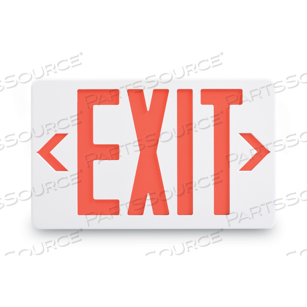 LED EXIT SIGN, POLYCARBONATE, 12.25 X 2.5 X 8.75, WHITE by Tatco