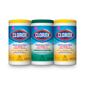DISINFECTING WIPES, 7 X 8, FRESH SCENT/CITRUS BLEND, 75/CANISTER, 3/PACK by Clorox