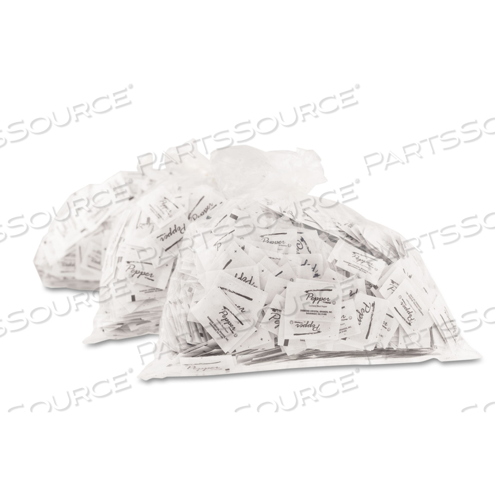 PEPPER PACKETS, 0.1 GRAMS by Diamond Crystal