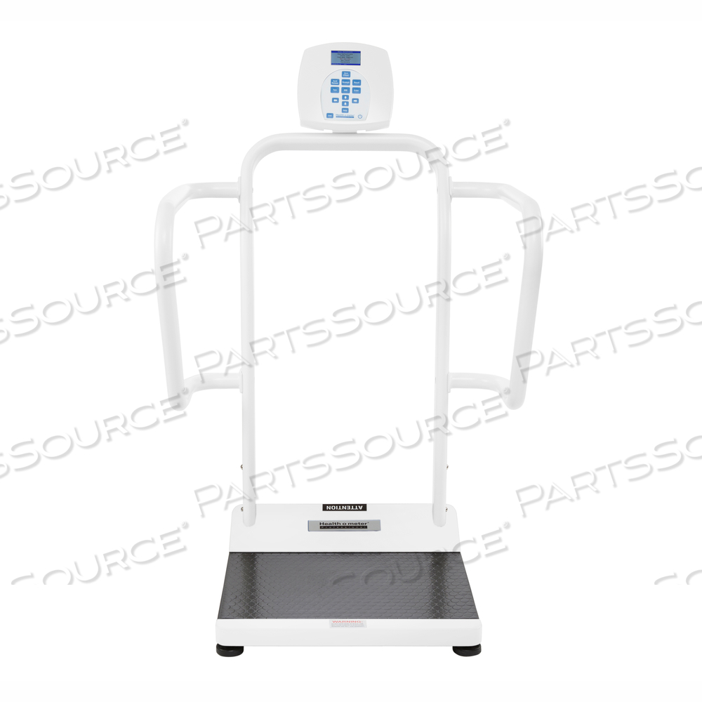 DIGITAL HANDRAIL SCALE, 1000 X 0.2 LB, 1-1/2 IN HIGH-CONTRAST COLOR TFT-LCD by Health O Meter Professional Scales DIGITAL HANDRAIL SCALE, 1000 X 0.2 LB, 1-1/2 IN HIGH-CONTRAST COLOR TFT-LCD by Health O Meter Professional Scales