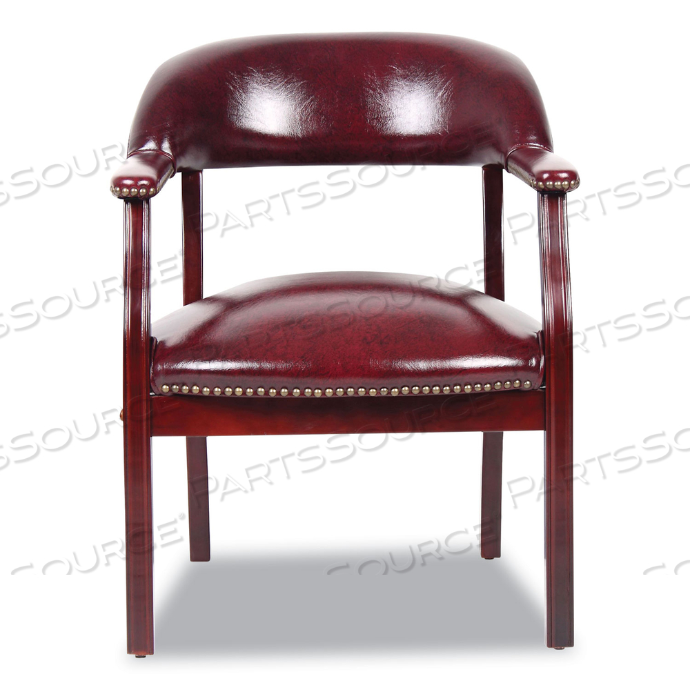 CONFERENCE CHAIR WITH ARMS - VINYL - BURGUNDY by Boss CONFERENCE CHAIR WITH ARMS - VINYL - BURGUNDY by Boss