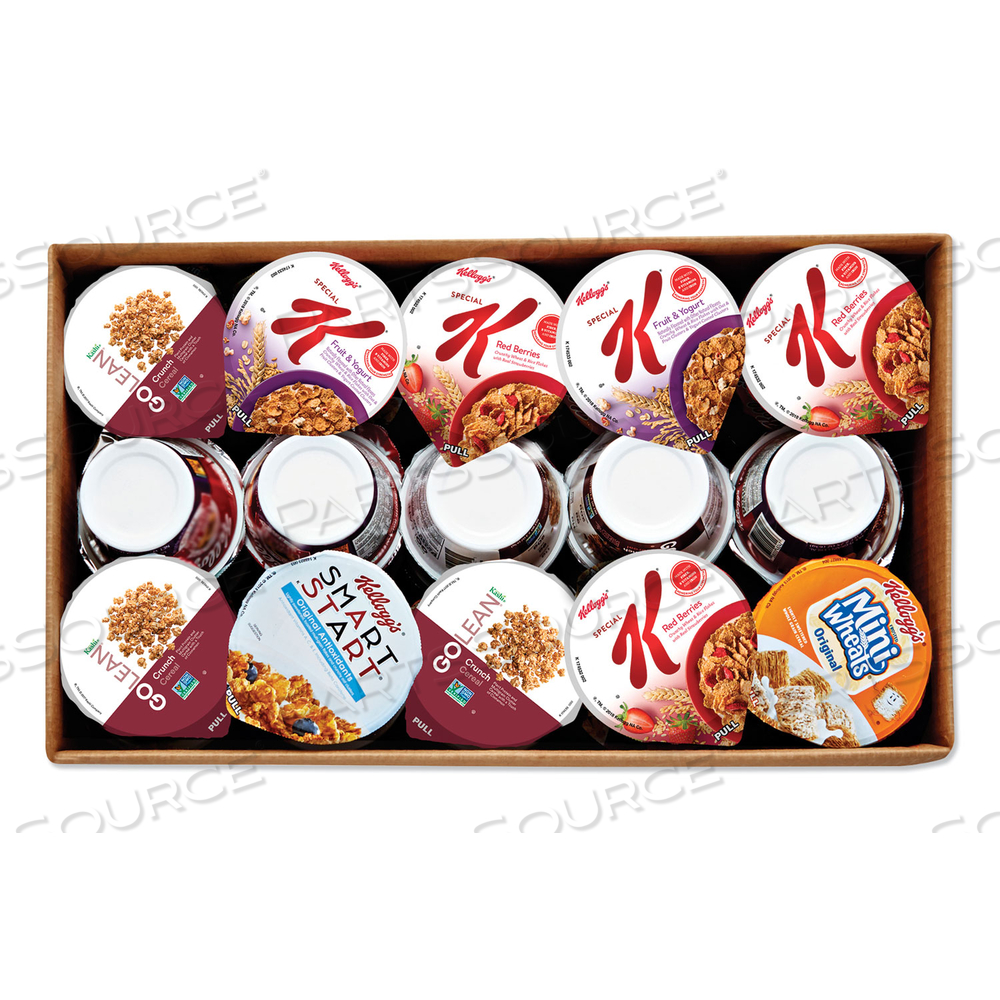 BREAKFAST CEREAL - SINGLE SERVE, CLASSIC WELLNESS ASSORTMENT, 2.2 OZ CUP by Kellogg's