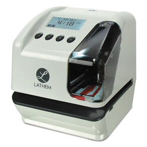 LT5000 ELECTRONIC TIME AND DATE STAMP, DIGITAL DISPLAY, COOL GRAY by Lathem Time LT5000 ELECTRONIC TIME AND DATE STAMP, DIGITAL DISPLAY, COOL GRAY by Lathem Time