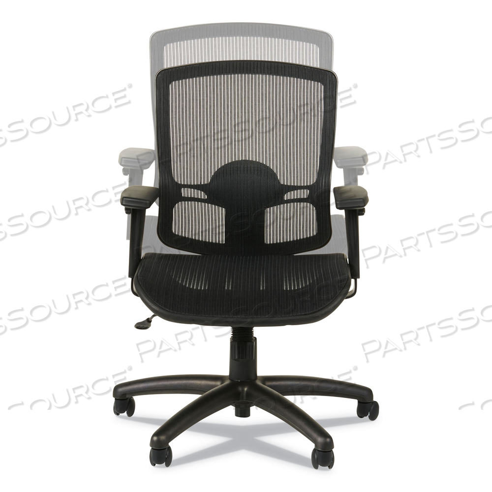 ALERA ETROS SERIES SUSPENSION MESH MID-BACK SYNCHRO TILT CHAIR, SUPPORTS UP TO 275 LB, 15.74" TO 19.68" SEAT HEIGHT, BLACK by Alera