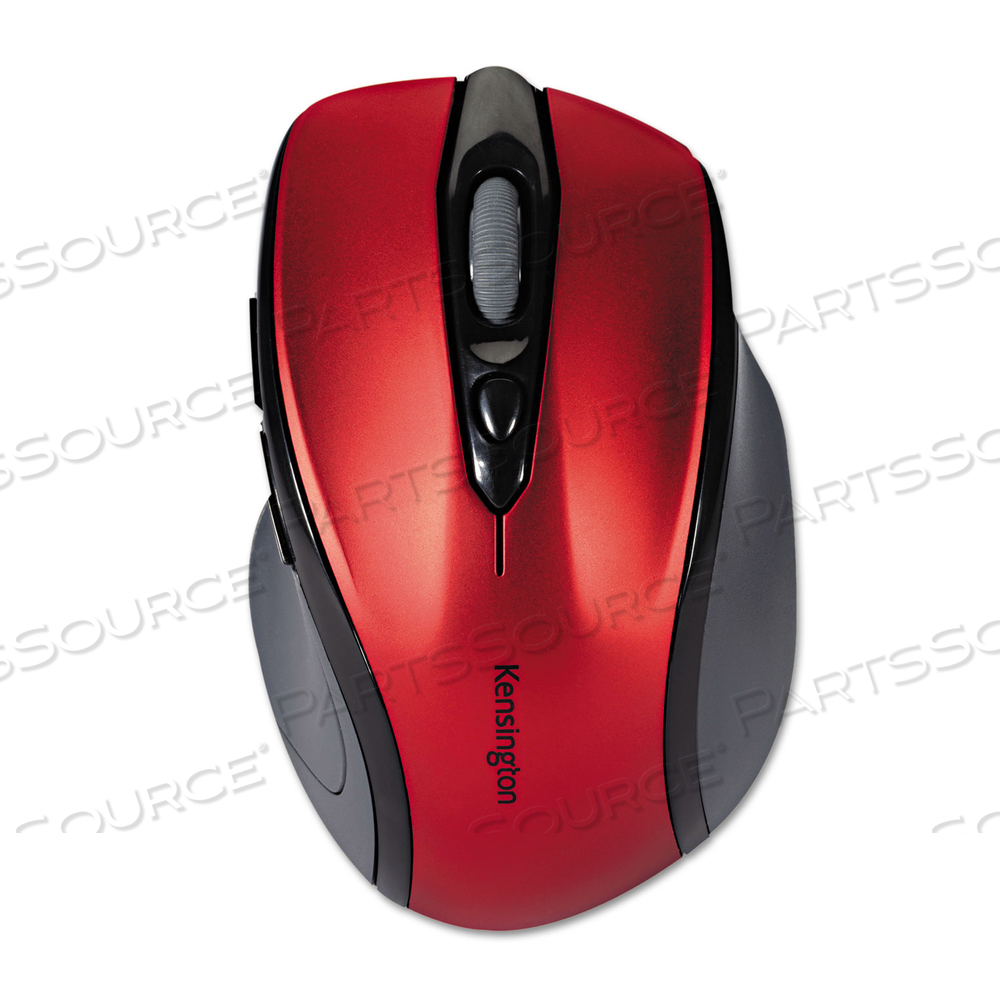 PRO FIT MID-SIZE WIRELESS MOUSE, 2.4 GHZ FREQUENCY/30 FT WIRELESS RANGE, RIGHT HAND USE, RUBY RED by Kensington Computer Products