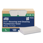 2 IN 1 WIPER, 1-PLY, 13" X 21", WHITE by Tork