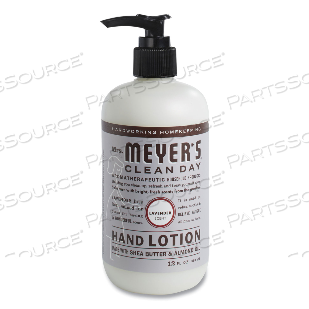 CLEAN DAY HAND LOTION, 12 OZ PUMP BOTTLE, LAVENDER 
