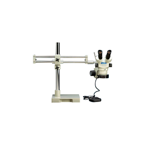 LX MICROSCOPES BY UNITRON SYSTEM 273RB-DMLED-HO BINOCULAR MICROSCOPE, DUAL BOOM STAND, 7X-45X by Unitron
