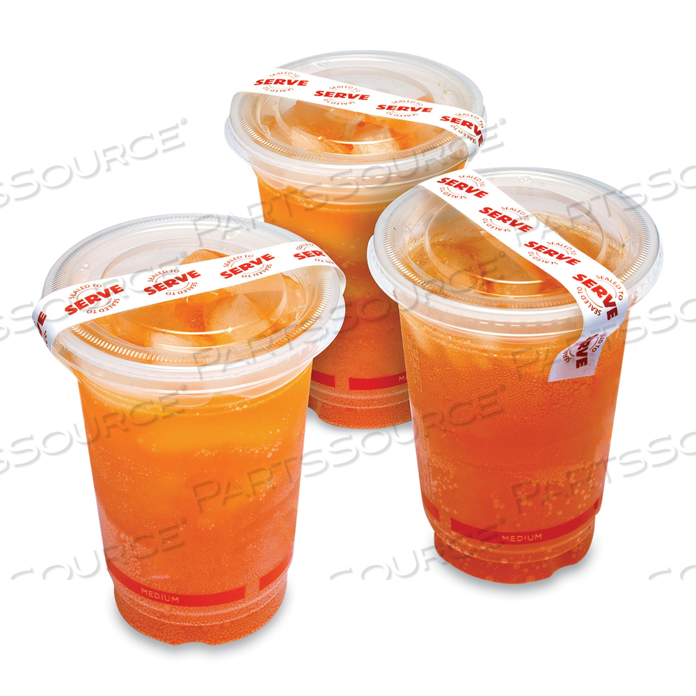 TAMPER SEAL LABEL, 0.75 X 7, RED/WHITE, 500/ROLL by Iconex