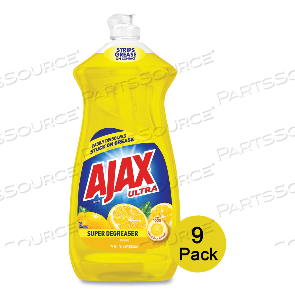 DISH DETERGENT, LEMON SCENT, 28 OZ BOTTLE by Ajax