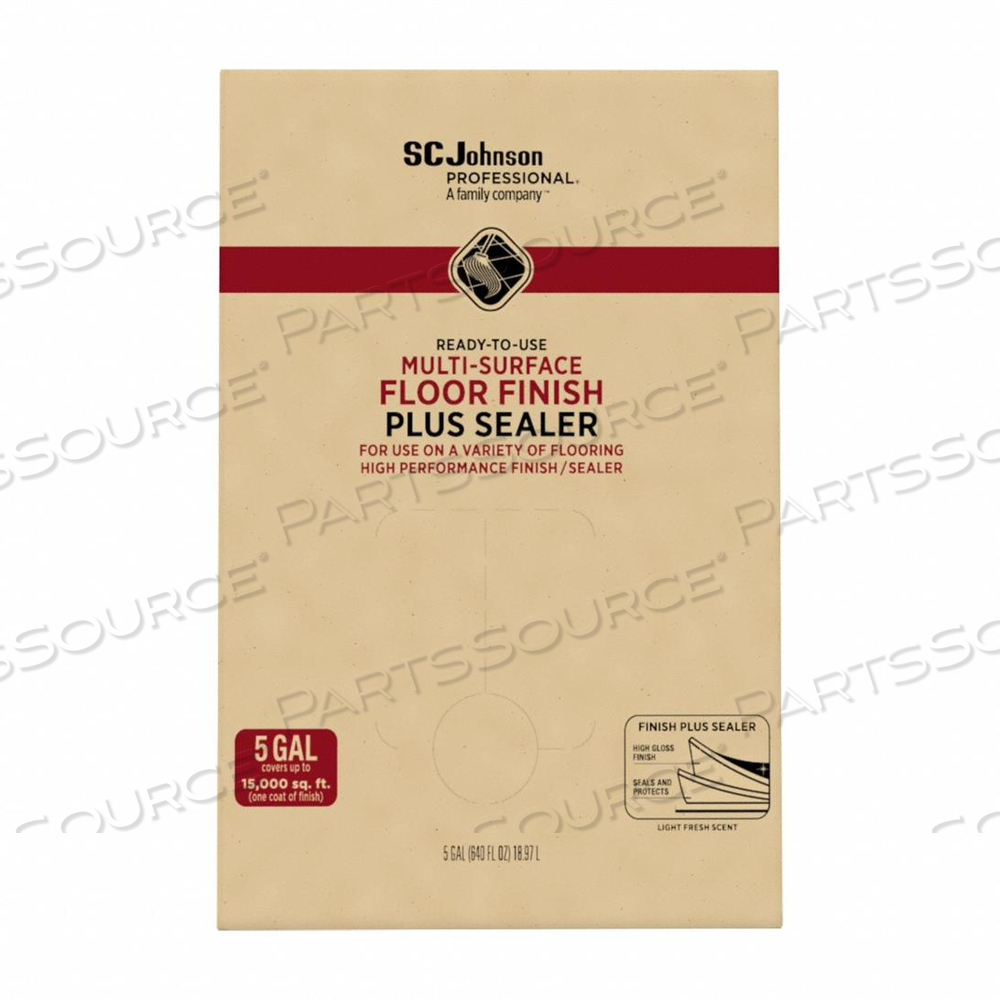 FLOOR FINISH LIQUID 5 GAL BAG HIGH GLOSS by SC Johnson