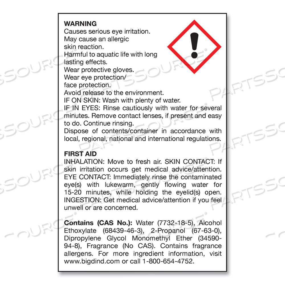 WATER-SOLUBLE DEODORANT, MOUNTAIN AIR, 32 OZ BOTTLE by Big D