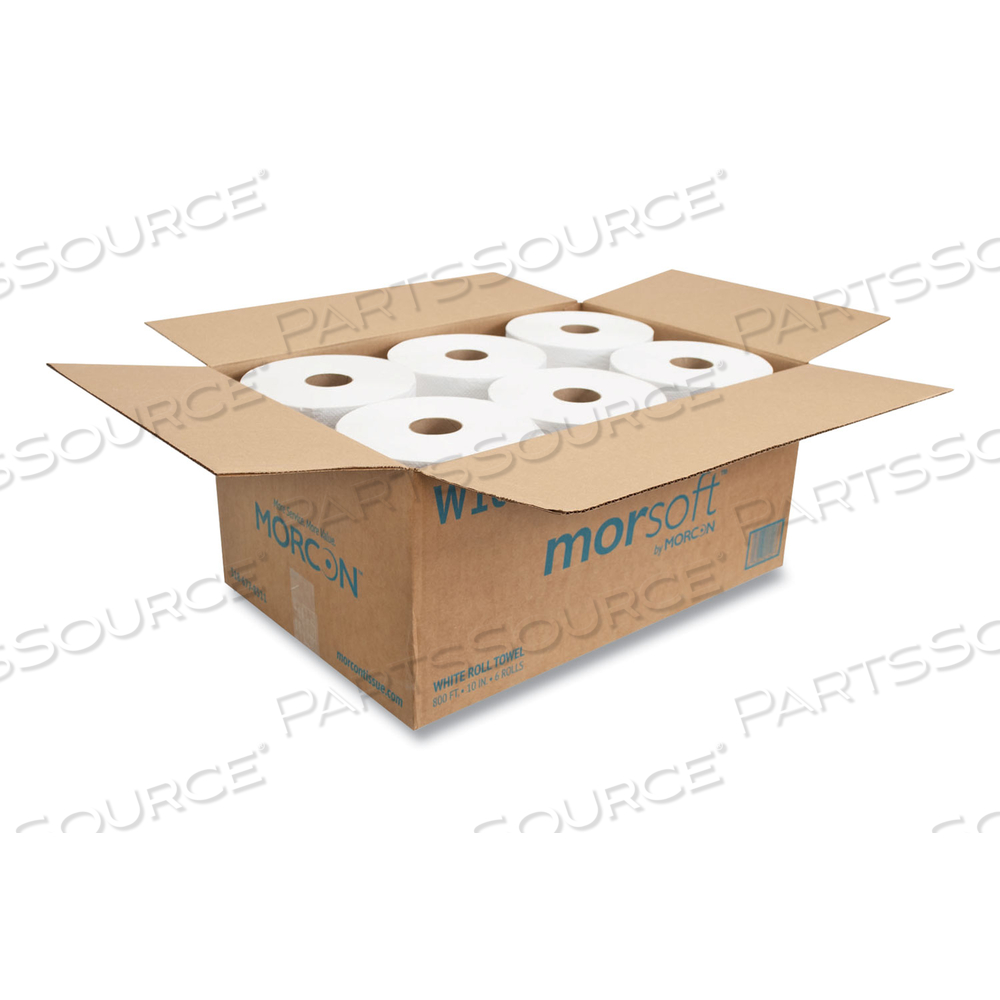 10 INCH ROLL TOWELS, 1-PLY, 10" X 800 FT, WHITE/CARTON 10 INCH ROLL TOWELS, 1-PLY, 10" X 800 FT, WHITE/CARTON