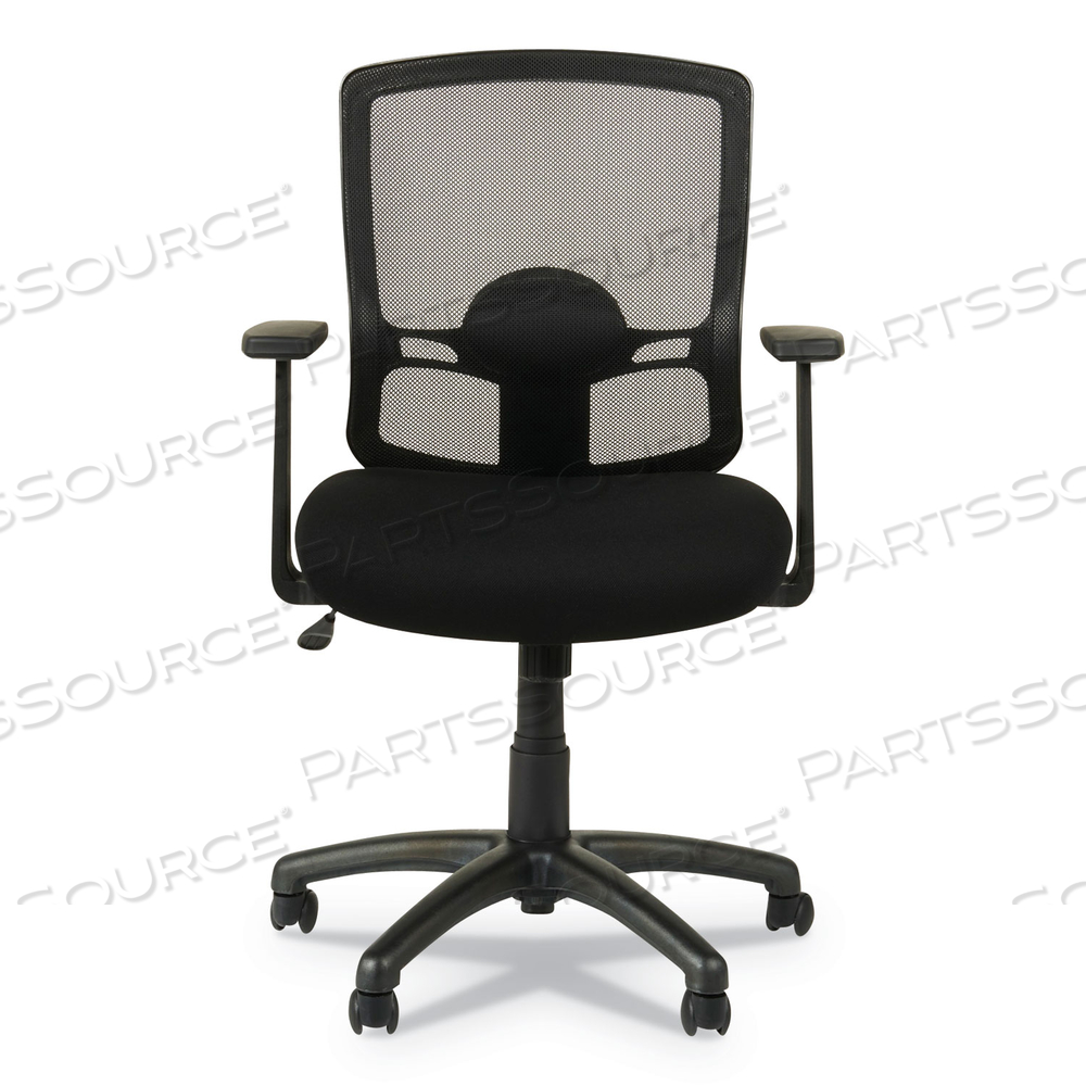 ALERA ETROS SERIES MESH MID-BACK CHAIR, SUPPORTS UP TO 275 LB, 18.03" TO 21.96" SEAT HEIGHT, BLACK by Alera