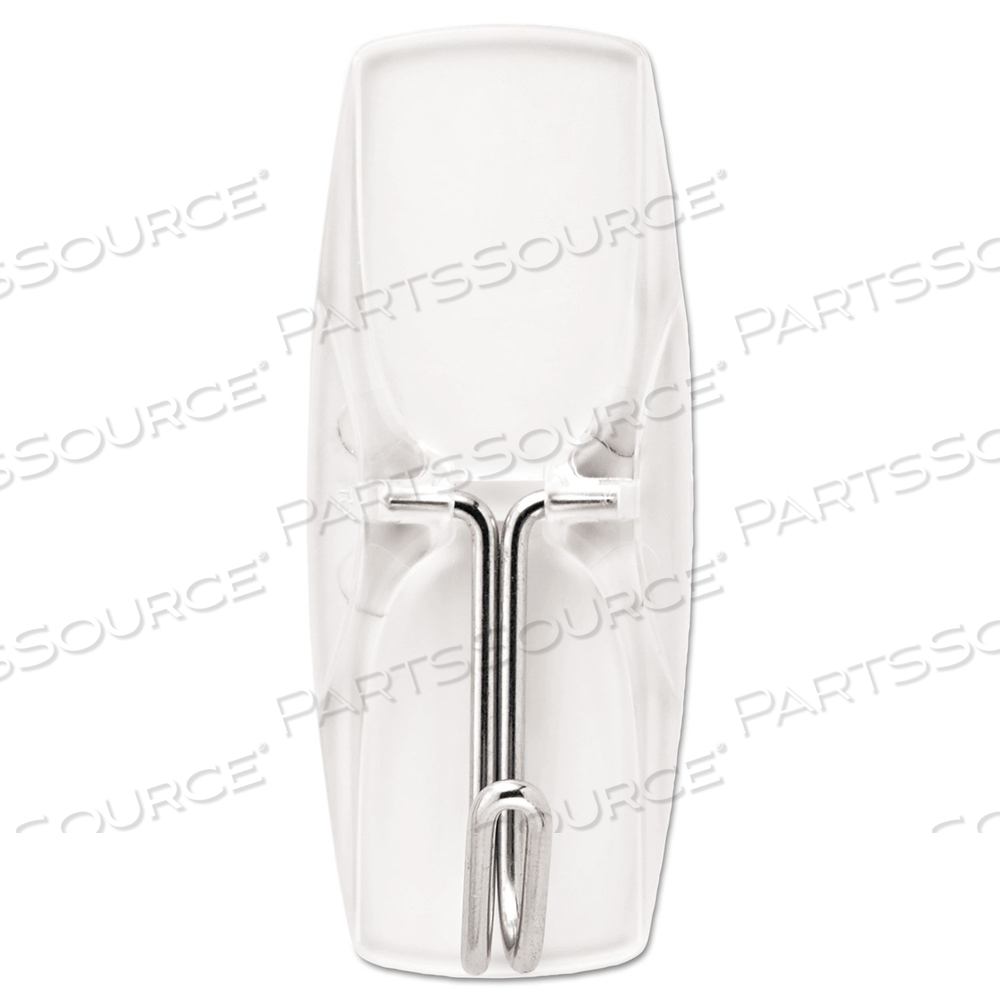 CLEAR HOOKS AND STRIPS, MEDIUM, PLASTIC, 2 LB CAPACITY, 6 HOOKS AND 8 STRIPS/PACK by 3M Consumer