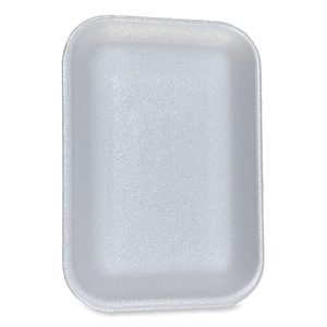 MEAT TRAYS, #2. 8.5 X 6.03 X 1.11, WHITE, 500/CARTON by Genpak MEAT TRAYS, #2. 8.5 X 6.03 X 1.11, WHITE, 500/CARTON by Genpak