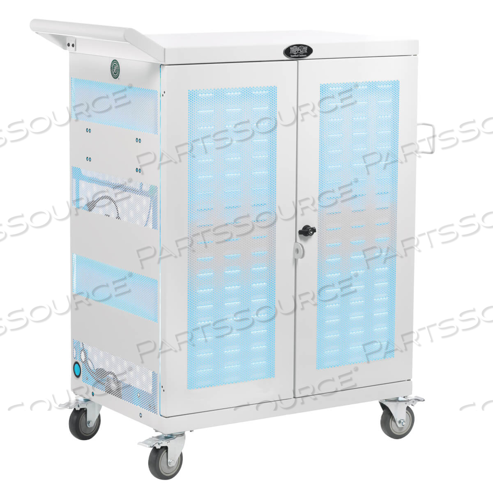 UV STERILIZATION AND CHARGING CART, 32 DEVICES, 34.8 X 21.6 X 42.3, WHITE UV STERILIZATION AND CHARGING CART, 32 DEVICES, 34.8 X 21.6 X 42.3, WHITE