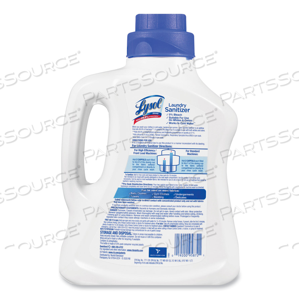 LAUNDRY SANITIZER, LIQUID, CRISP LINEN, 90 OZ by Lysol