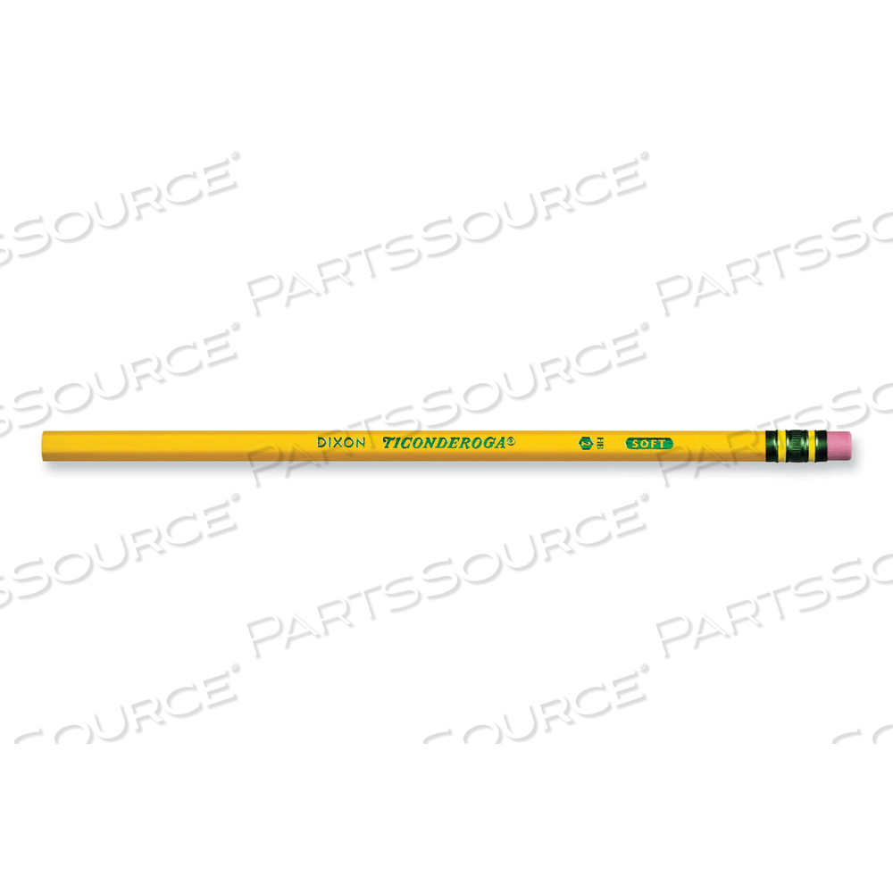 PENCILS, HB (#2), BLACK LEAD, YELLOW BARREL by Dixon Ticonderoga