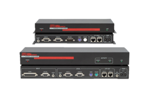GRAY KVM EXTENDER RECEIVER UNIT WITH AUIDO by Hall Technologies, LLC