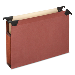 PREMIUM EXPANDING HANGING FILE POCKETS WITH SWING HOOKS AND DIVIDERS, 3 DIVIDERS WITH 1/3-CUT TABS, LETTER SIZE, BROWN by Esselte Pendaflex Corp. PREMIUM EXPANDING HANGING FILE POCKETS WITH SWING HOOKS AND DIVIDERS, 3 DIVIDERS WITH 1/3-CUT TABS, LETTER SIZE, BROWN by Esselte Pendaflex Corp.