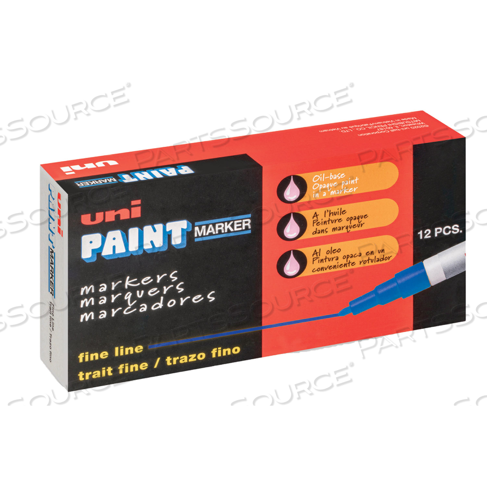 UNI PAINT MARKER, OIL-BASED, FINE, BLUE INK by Uni-Ball UNI PAINT MARKER, OIL-BASED, FINE, BLUE INK by Uni-Ball