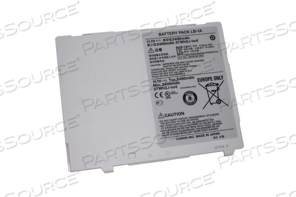 BATTERY PACK LB-1A (30% CHARGE) by Canon USA (Medical Division)